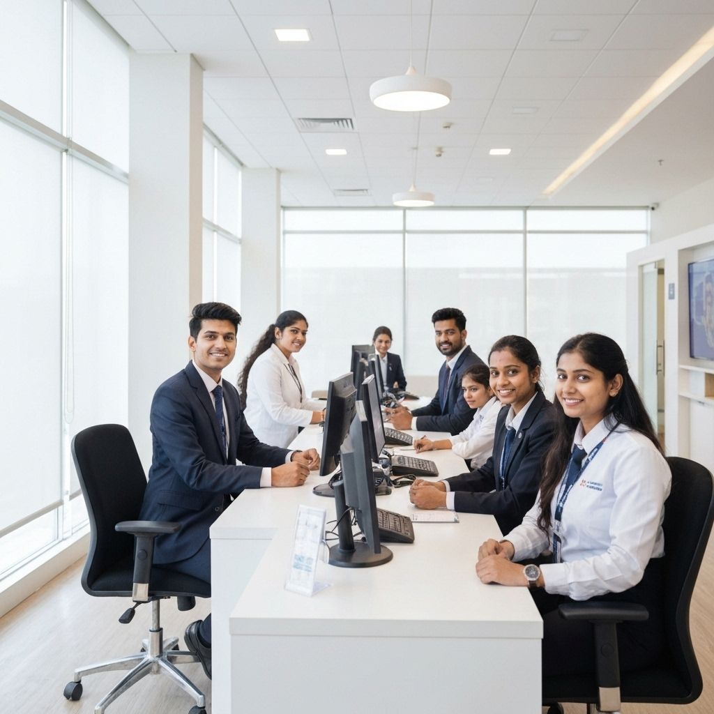 Lakhvad Bank customer service team