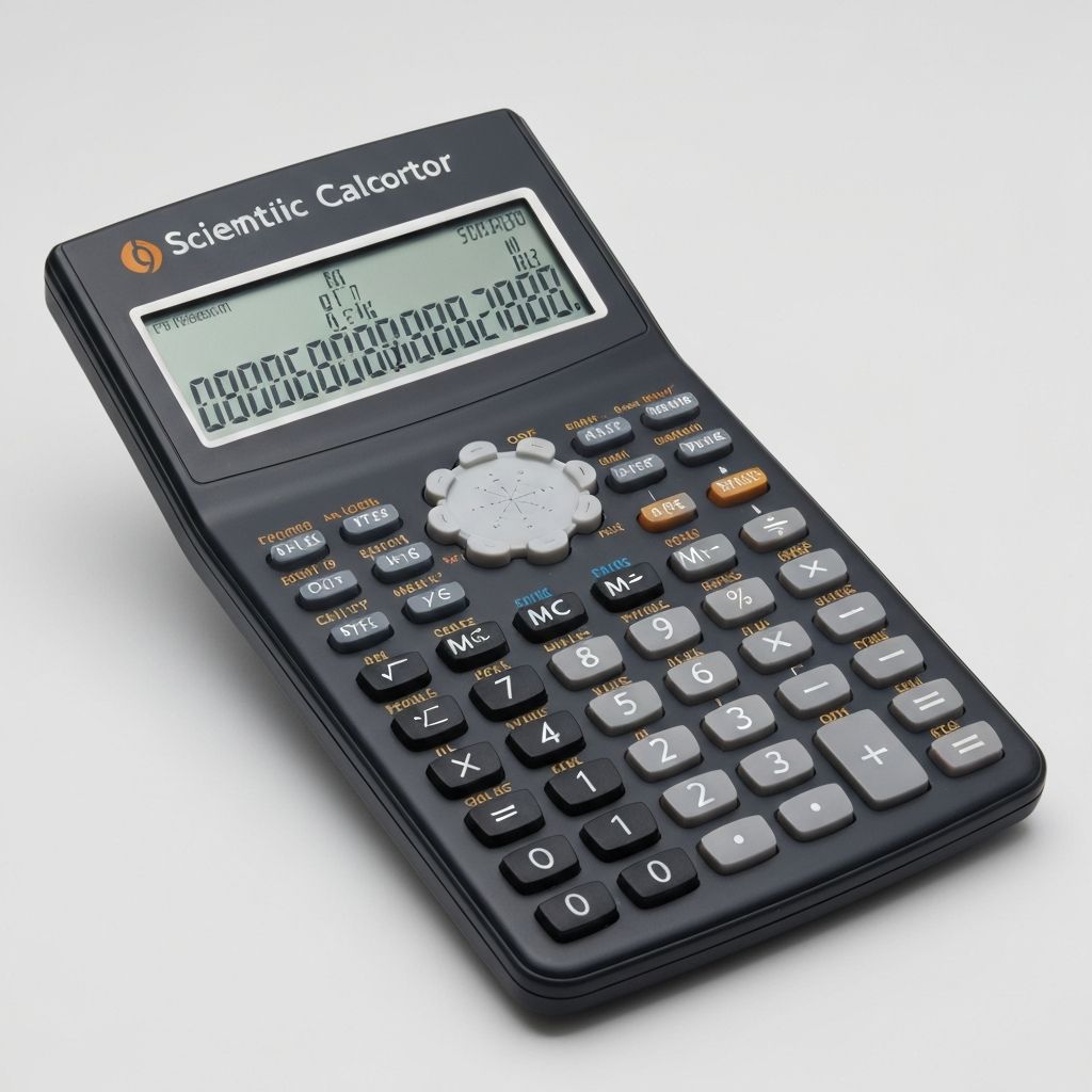 Scientific calculator interface